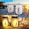 Kitcheniva Christmas Solar Lanterns Fairy Solar Jar Lamps 2 Pcs